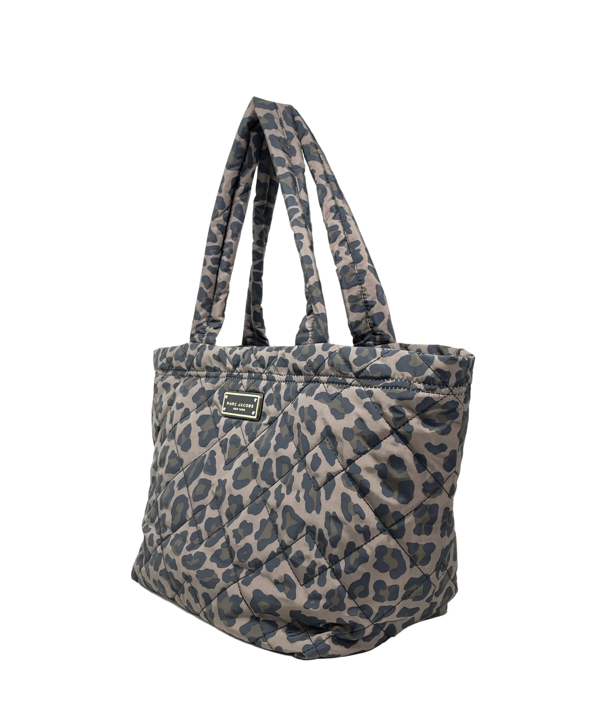 Marc Jacobs Medium Quilted Tote With Leopard Print