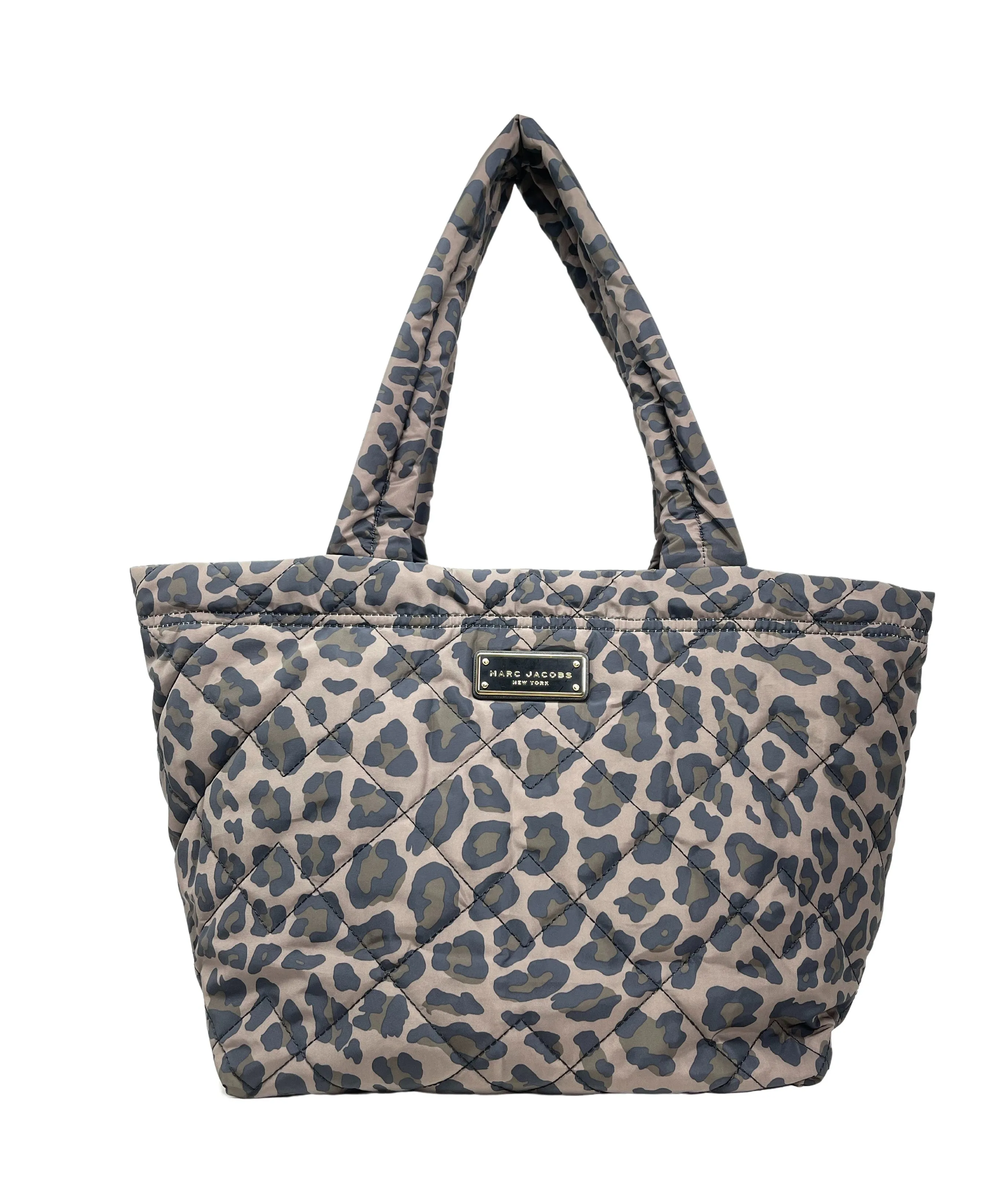 Marc Jacobs Medium Quilted Tote With Leopard Print