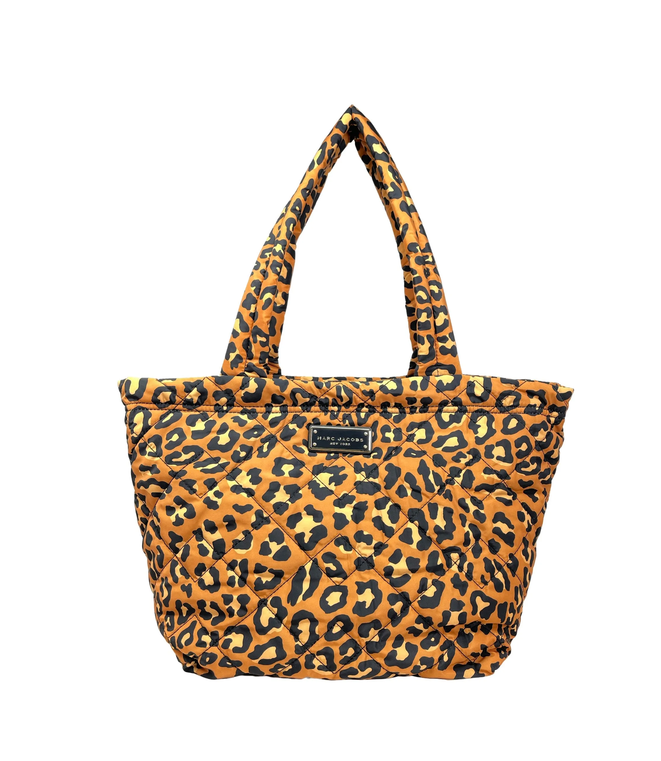 Marc Jacobs Medium Quilted Tote With Leopard Print