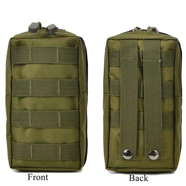 Men Tactical Molle Pouch Belt Waist Pack Bag Small Phone Pocket Military Waist Pack Running Pouch Travel Camping Bags Soft Back