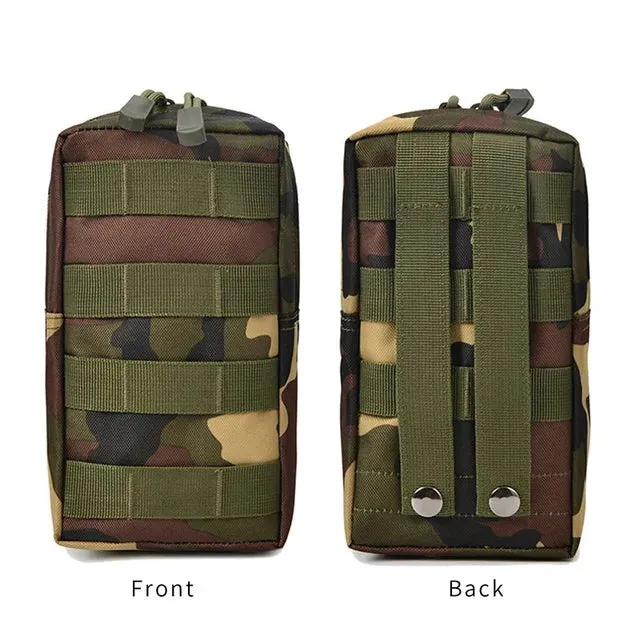 Men Tactical Molle Pouch Belt Waist Pack Bag Small Phone Pocket Military Waist Pack Running Pouch Travel Camping Bags Soft Back