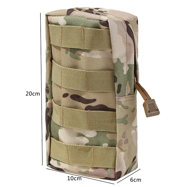 Men Tactical Molle Pouch Belt Waist Pack Bag Small Phone Pocket Military Waist Pack Running Pouch Travel Camping Bags Soft Back