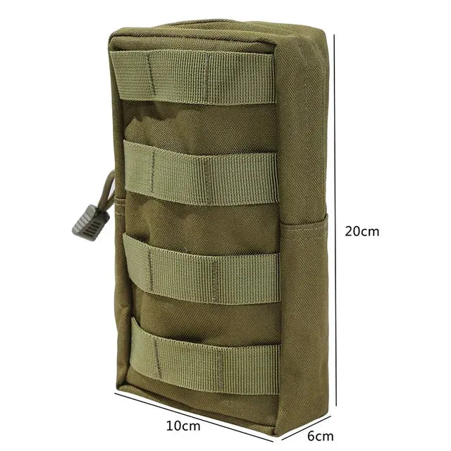 Men Tactical Molle Pouch Belt Waist Pack Bag Small Phone Pocket Military Waist Pack Running Pouch Travel Camping Bags Soft Back