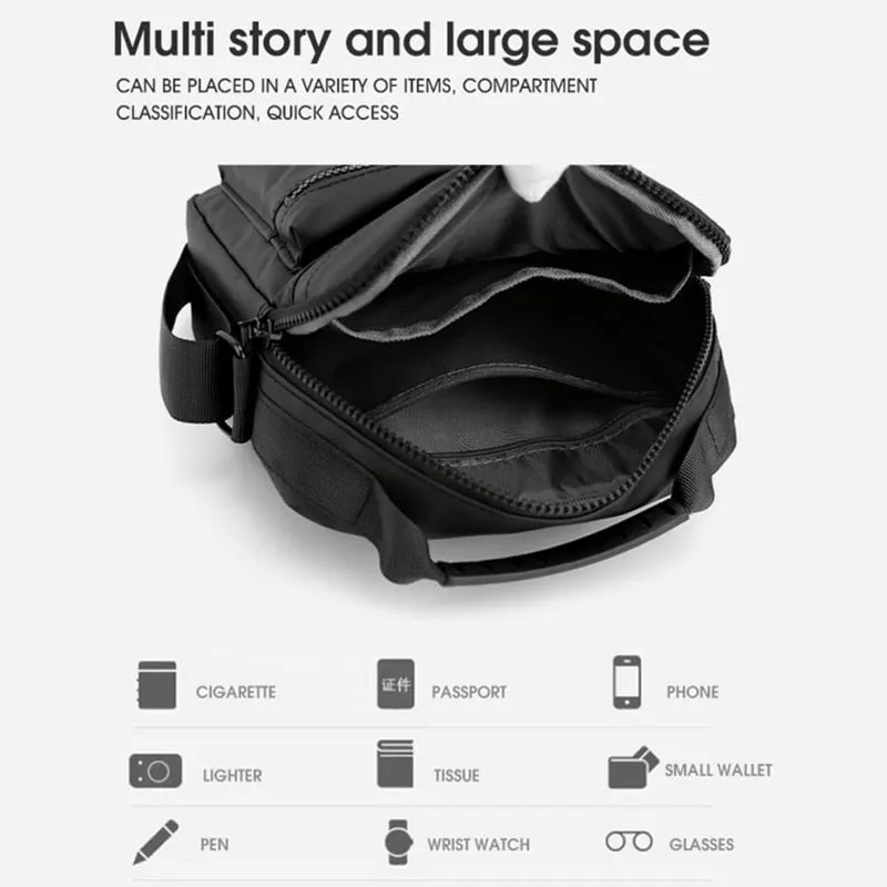 Men's Handbag Messenger Shoulder Bags Nylon High Quality Waterproof Business Casual High Capacity Male Tote Men Bag