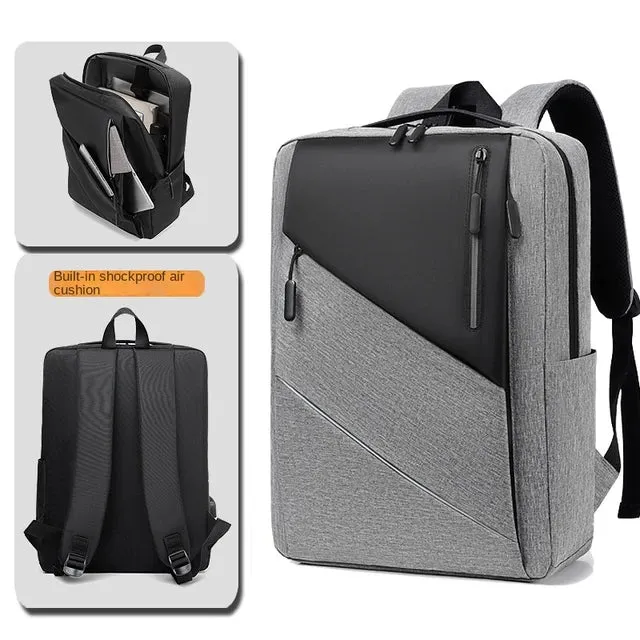 Men's Waterproof Backpack Bags, Casual Fashion Laptop Bag, Breathable, Wear-Resistant, Large Capacity