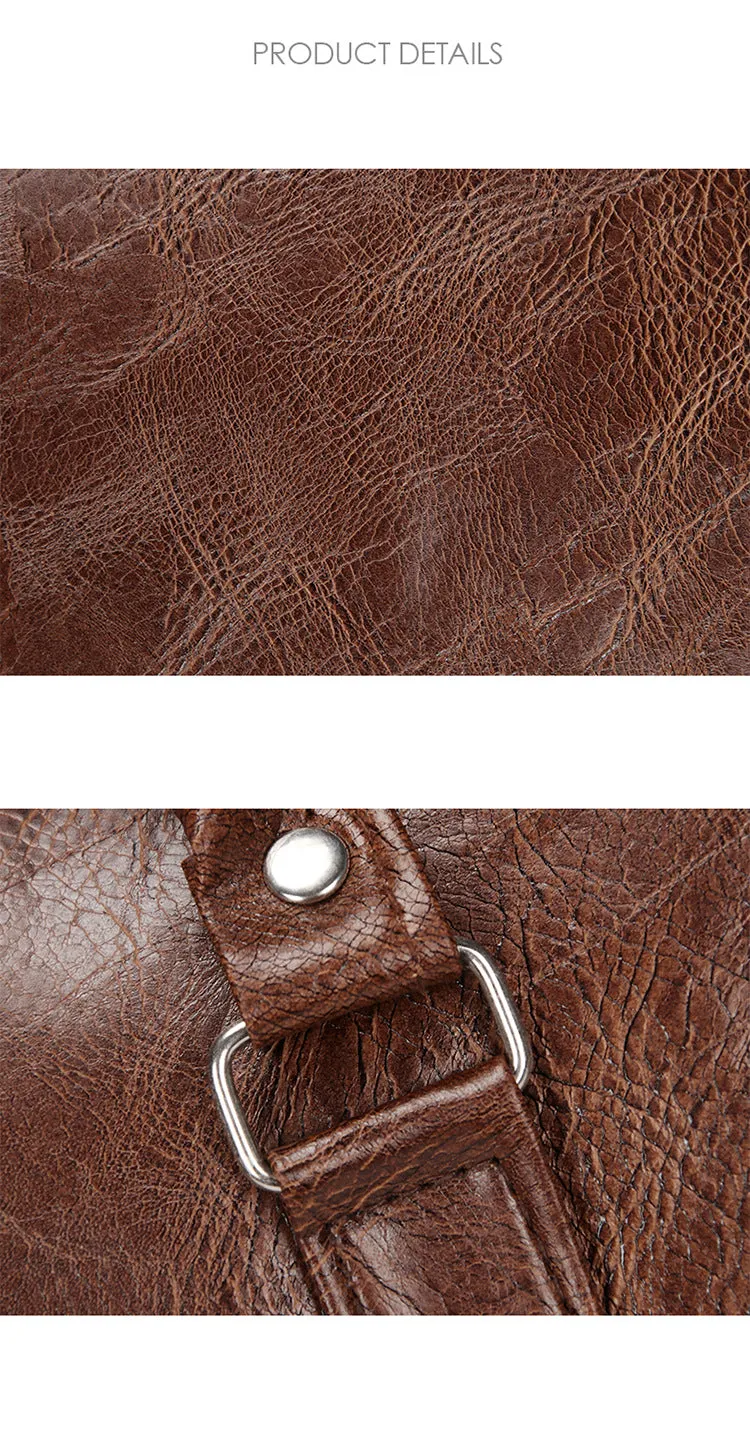 New Arrival Leather Travel Luxury Men Large Capacity Portable Male Shoulder Bags