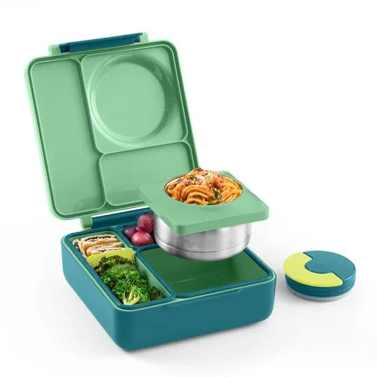 OmieBox Bento Lunch Box ~ Green Meadow