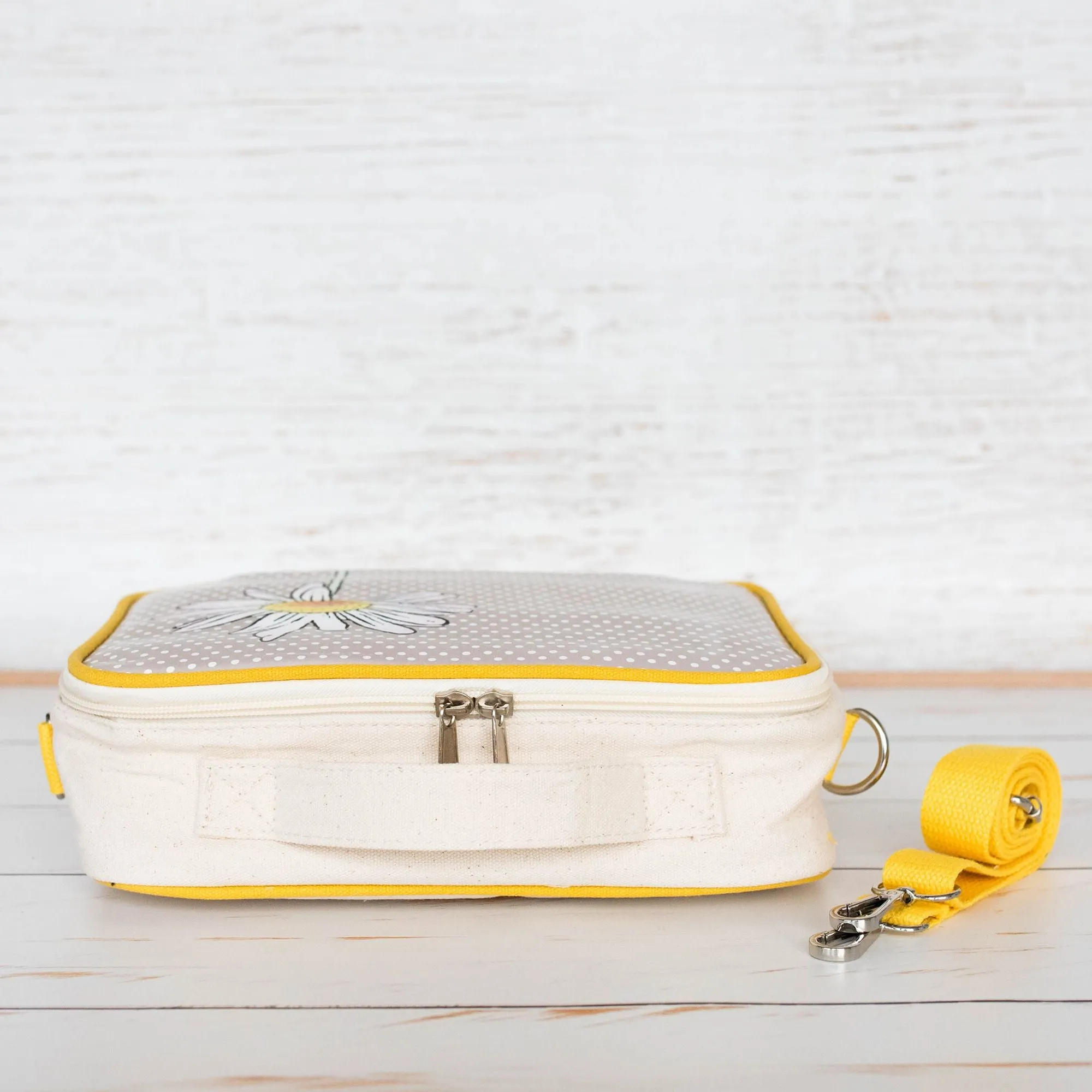 Organic Cotton Insulated Lunch Bag - Daisy