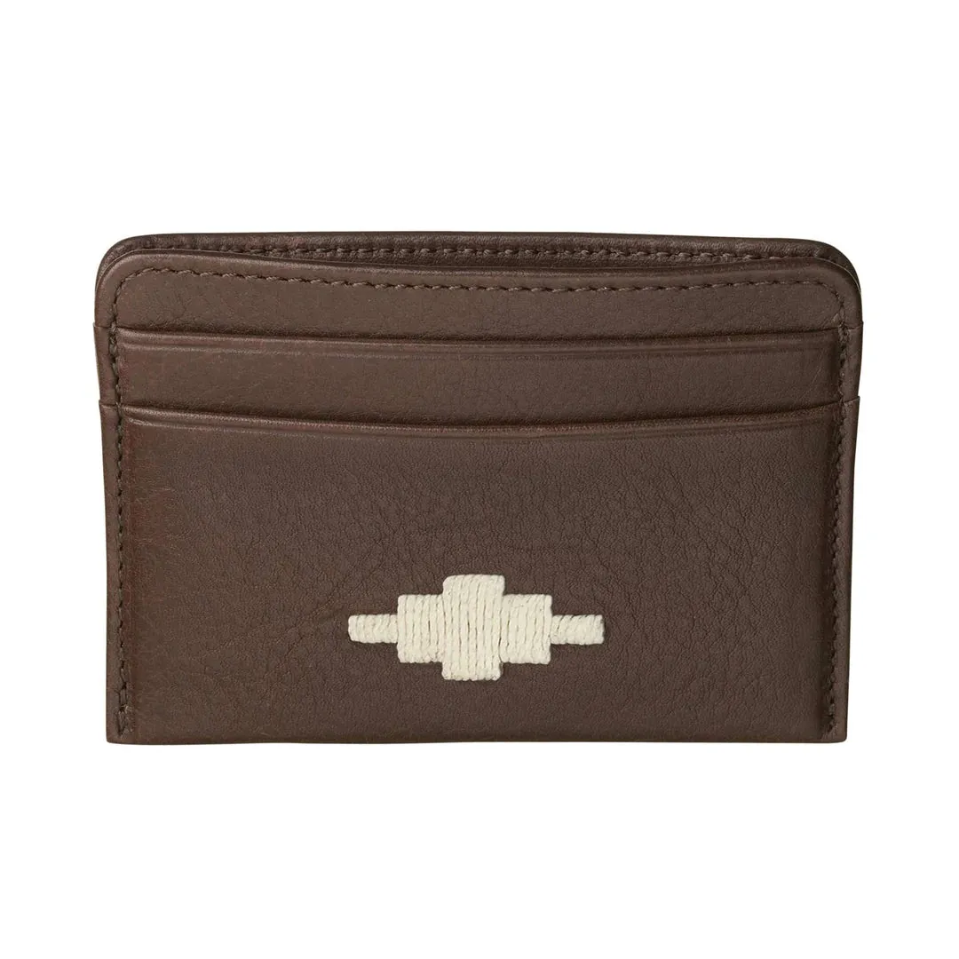 PAMPEANO - Rombo Card Slip - Brown Leather