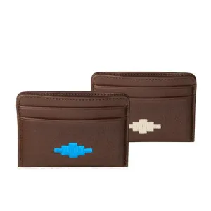 PAMPEANO - Rombo Card Slip - Brown Leather