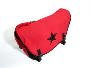 Red and Black Waterproof Messenger Bag