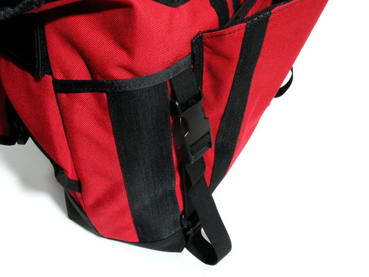 Red and Black Waterproof Messenger Bag