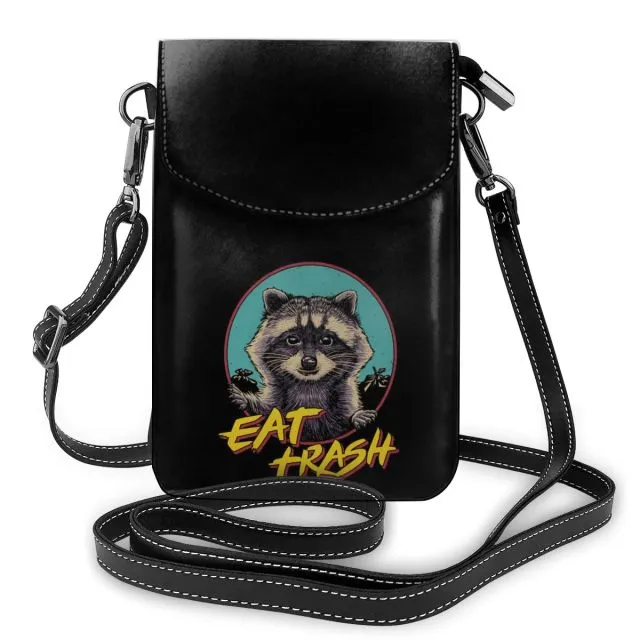 Shoulder Bag Funny Women Bags Leather Streetwear Student Purse