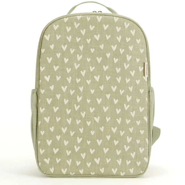 SoYoung Grade School Backpack - Little Hearts Sage