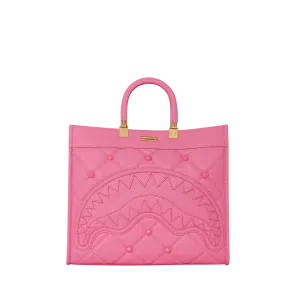 Sprayground Sorbet Stunna Bear Stud Tortuga Tote Bag - Pink / Gold