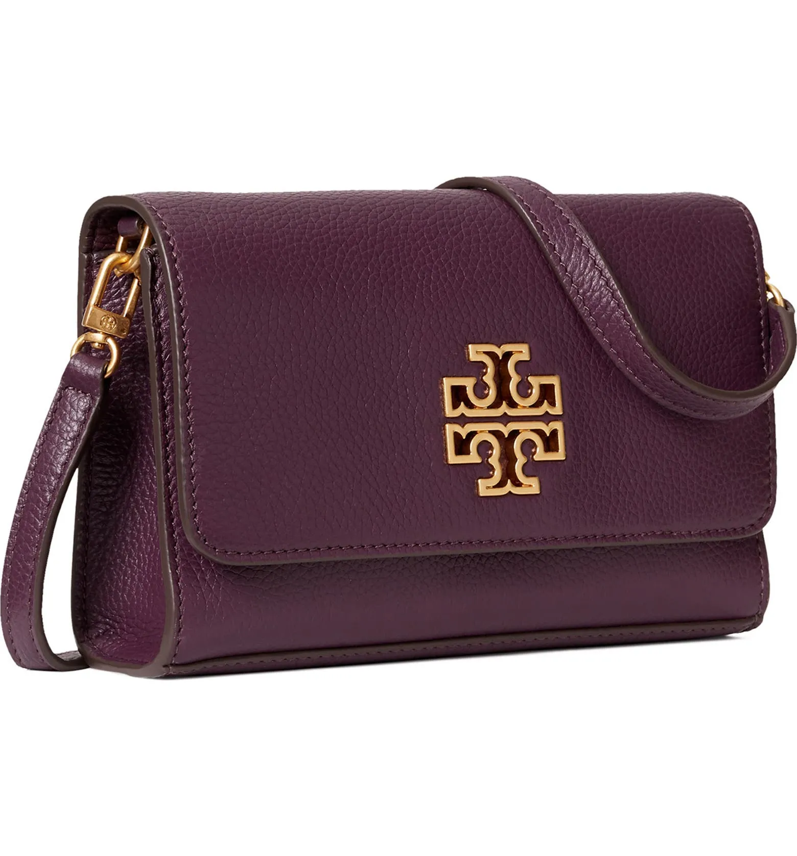 Tory Burch New Plum Britten Combo Crossbody