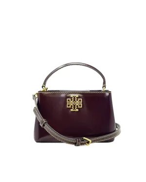 Tory Burch Tempranillo Britten Smooth Micro Satchel