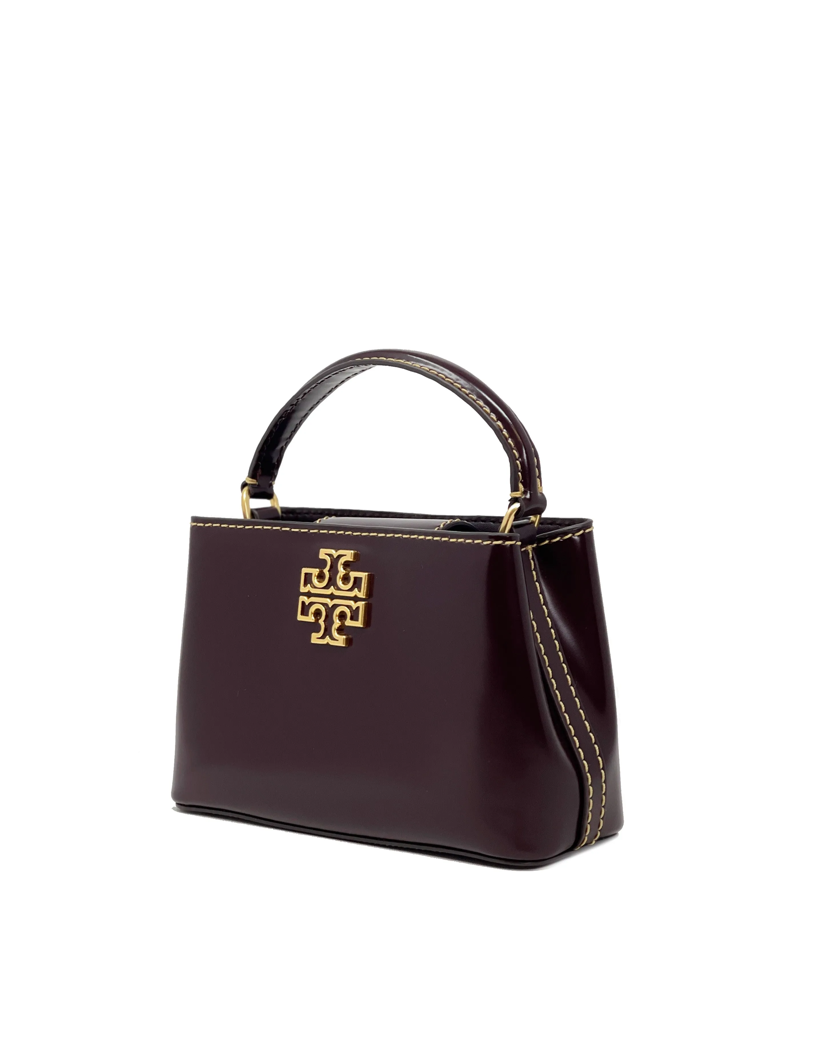 Tory Burch Tempranillo Britten Smooth Micro Satchel