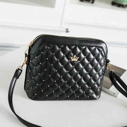 Trendy Fashionable Rivet Crossbody Handbag