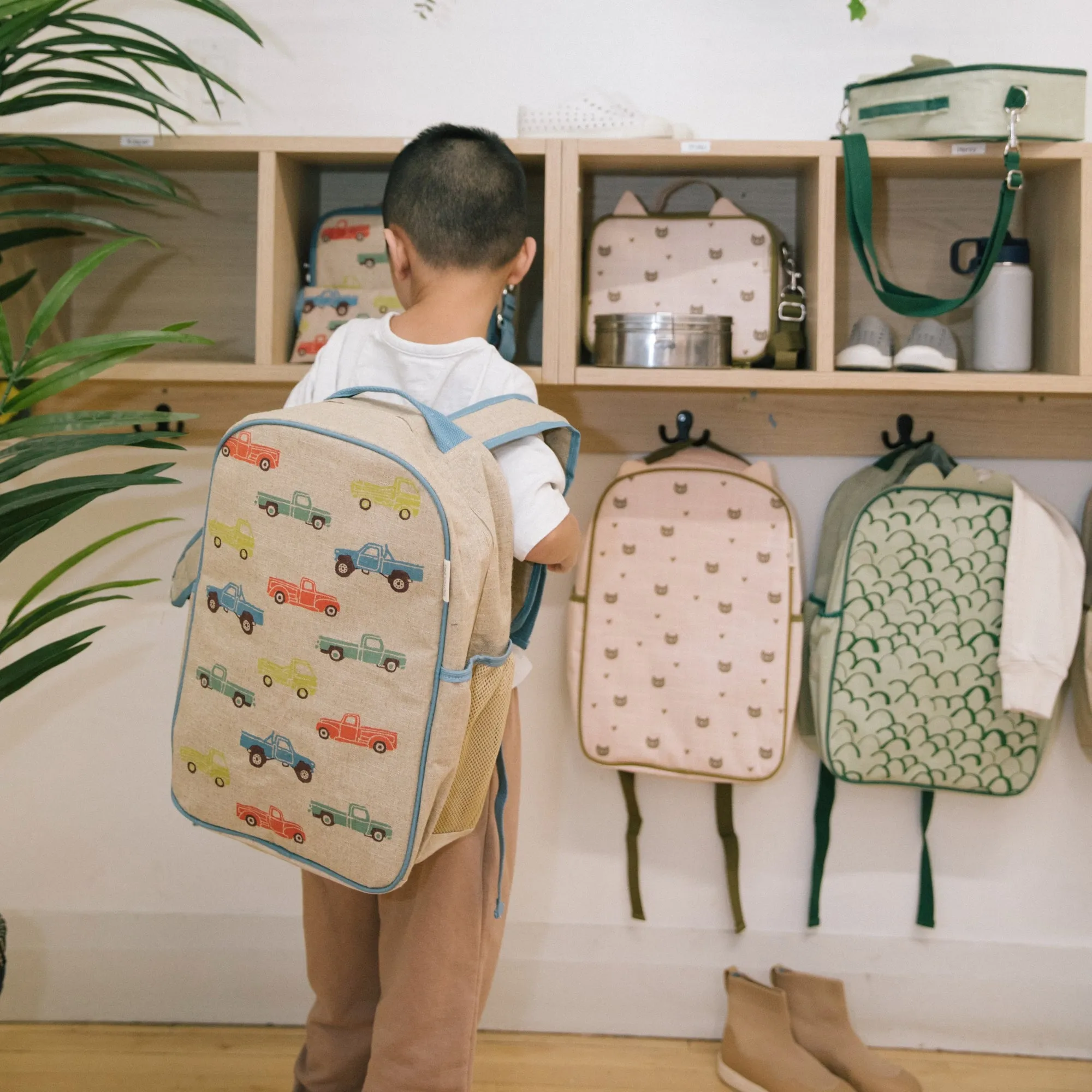 Vintage Trucks Grade School Backpack