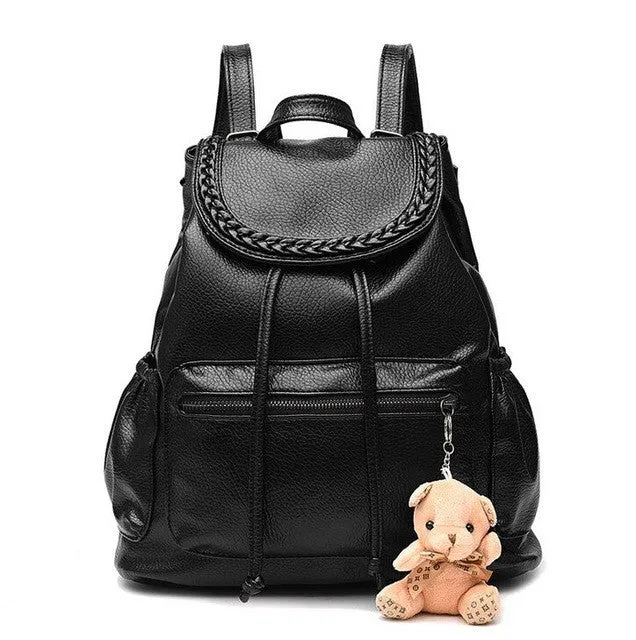 Vogue Star Fashion Women's Backpacks Leather School Bags Rucksacks for Teenager Girls Ladies Shoulder Bags Satchel Bags LS526