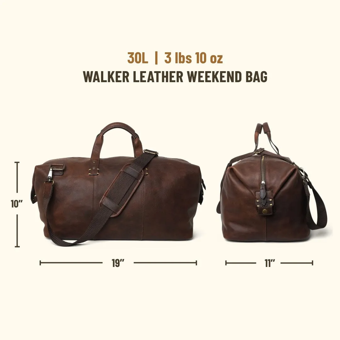 Walker Leather Weekend Bag | Vintage Oak