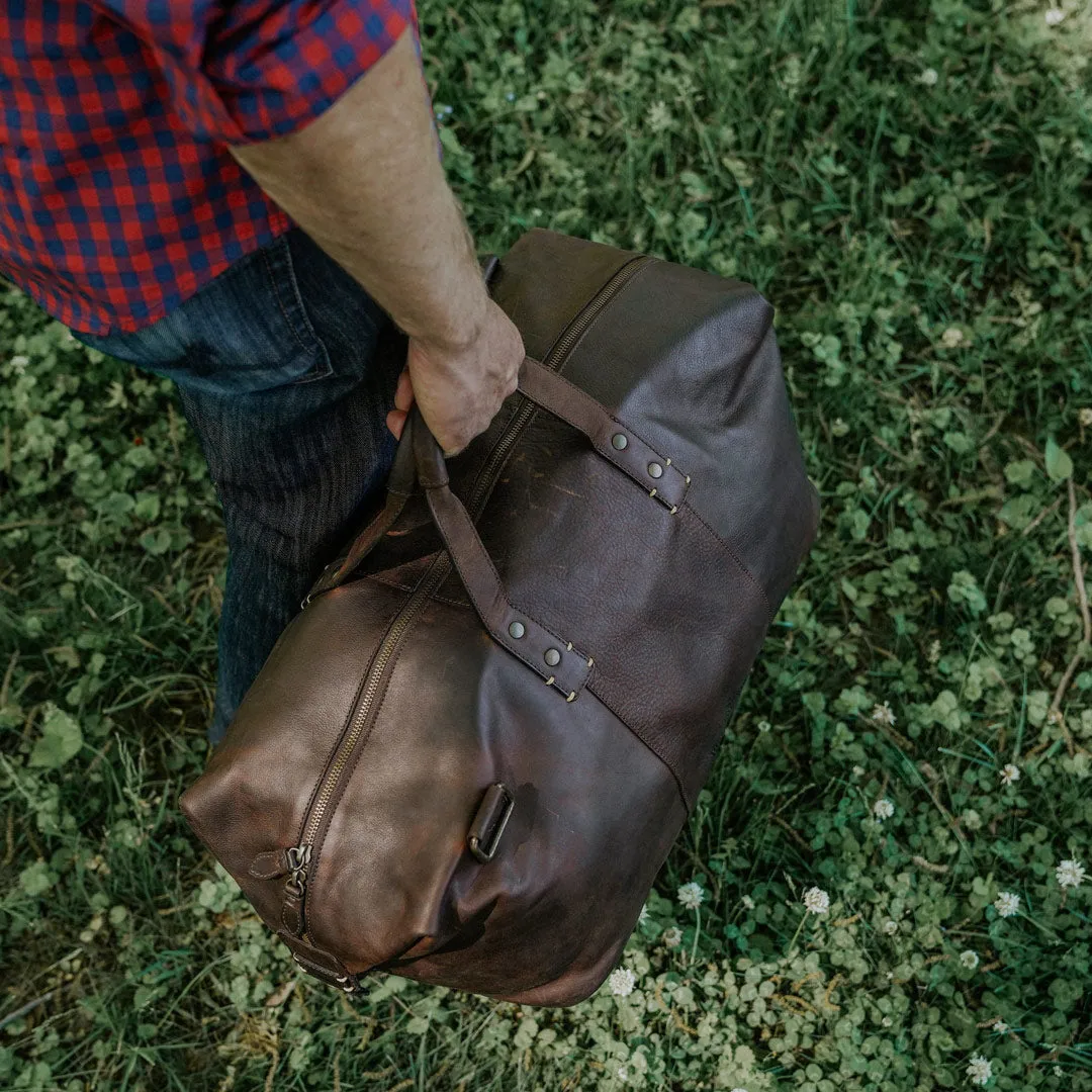 Walker Leather Weekend Bag | Vintage Oak