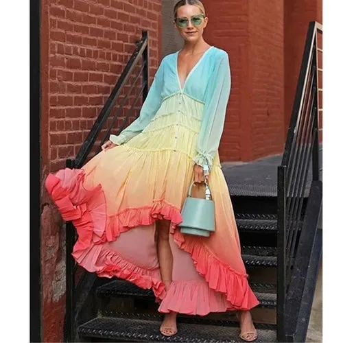 Women Beach Bohemian Dress