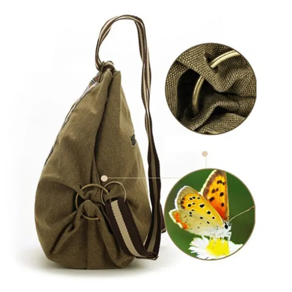 Women's Canvas Boho Backpack