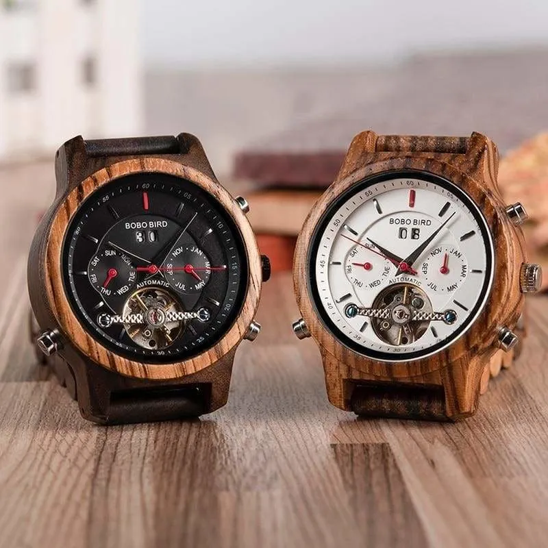 Wooden Mechanical Watches For Men and Women