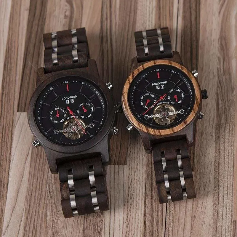 Wooden Mechanical Watches For Men and Women