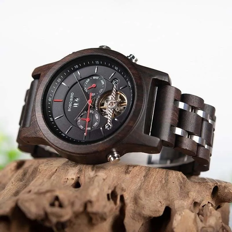 Wooden Mechanical Watches For Men and Women