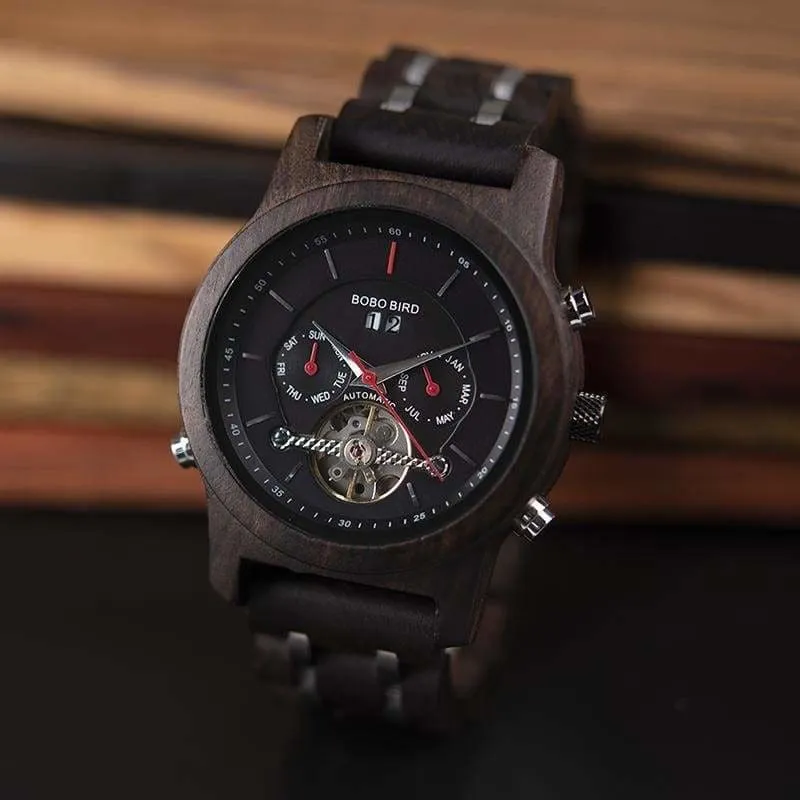 Wooden Mechanical Watches For Men and Women