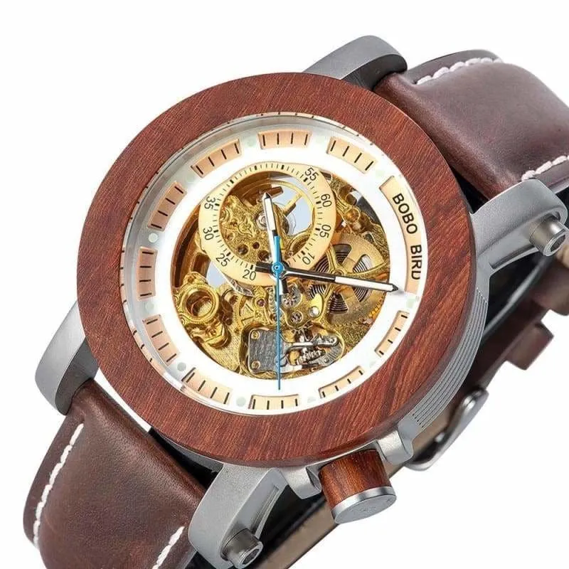 Wooden Watch Automatic For Men and Women