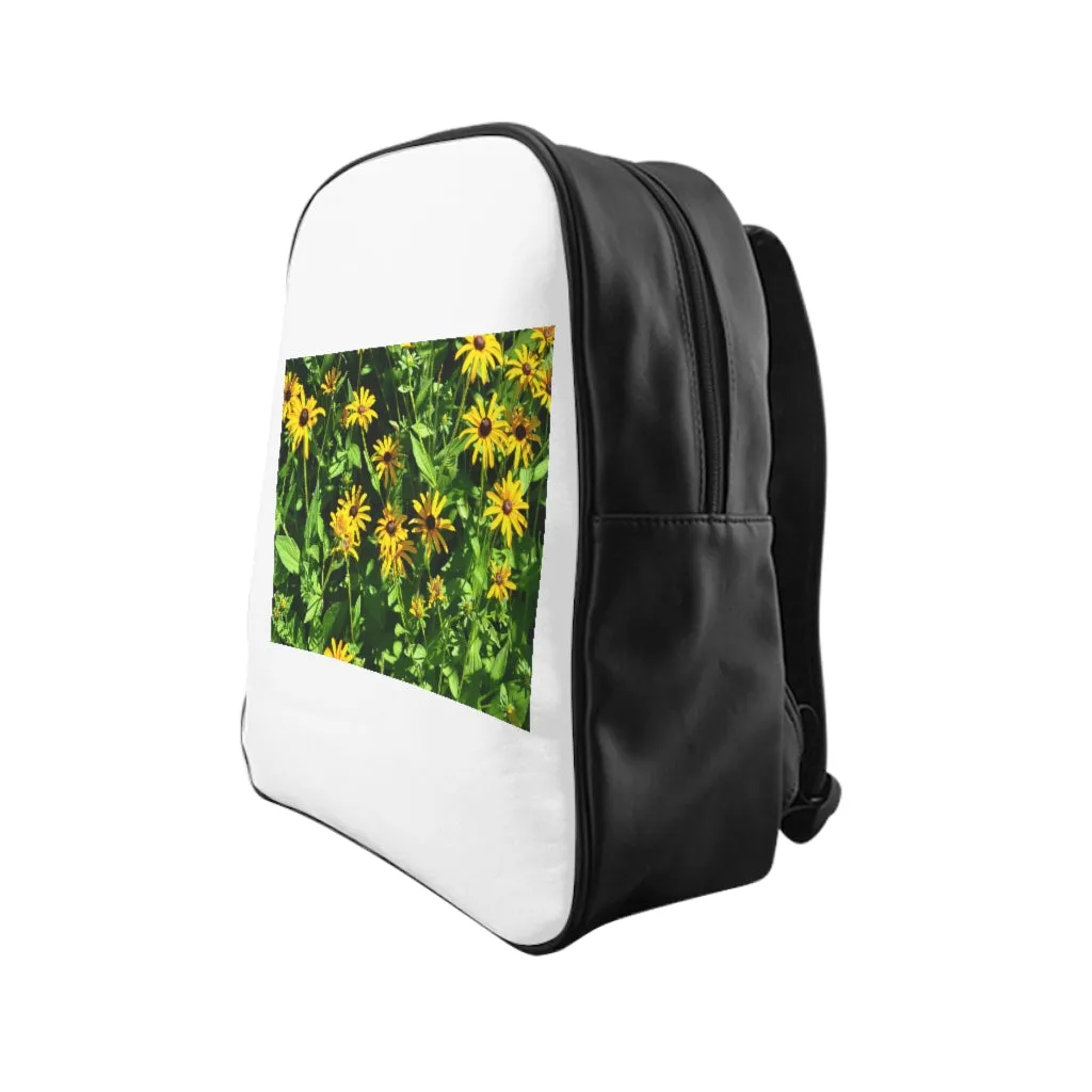 Yellow Flowers School Backpack