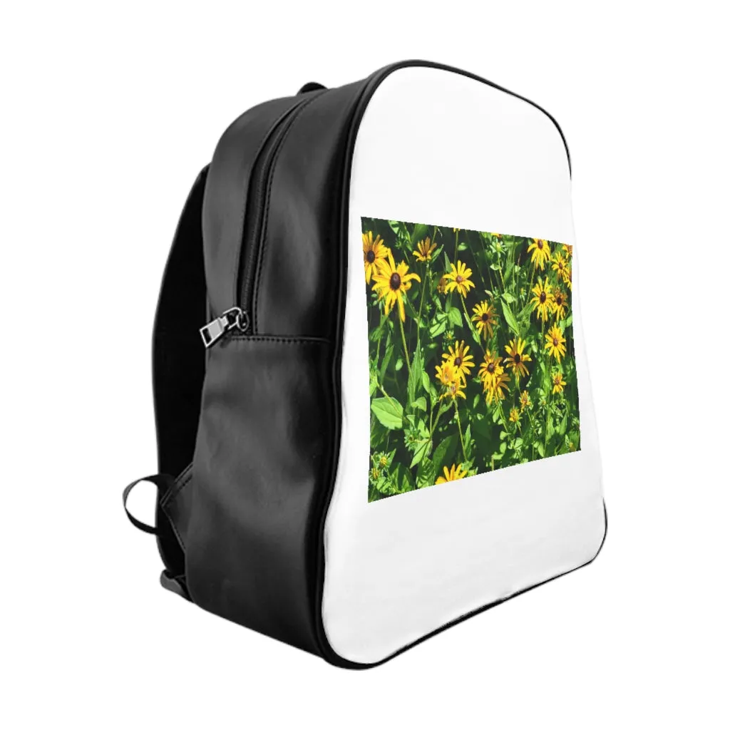 Yellow Flowers School Backpack